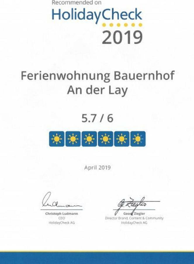 Ferienhof An Der Lay Kerpen  외부 사진
